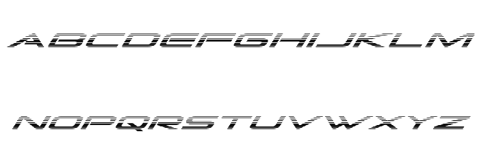 Grand Sport Gradient Italic Font LOWERCASE