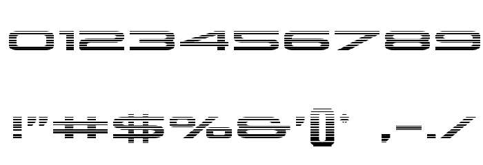 Grand Sport Gradient Font OTHER CHARS