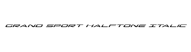Grand Sport Halftone Italic  Скачать бесплатные шрифты