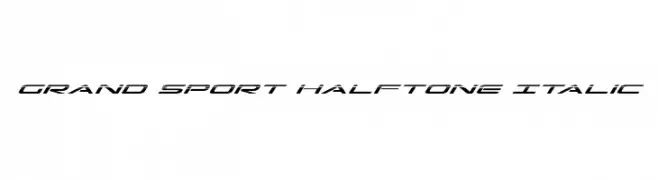 Grand Sport Halftone Italic  تنزيل الخطوط