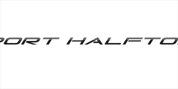 Grand Sport Halftone Italic Logo