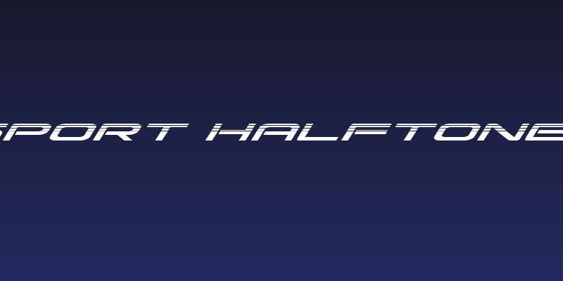 Grand Sport Halftone Italic Social Header