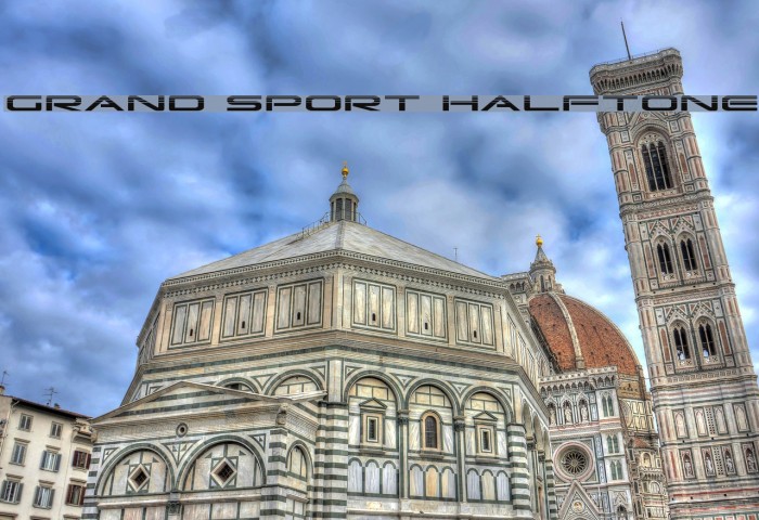 Grand Sport Halftone Font examples