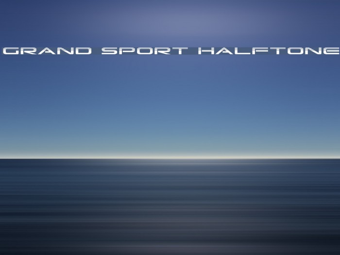 Grand Sport Halftone Font examples