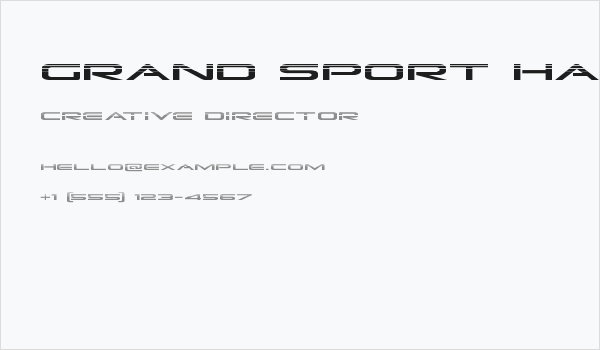 Grand Sport Halftone Business Card