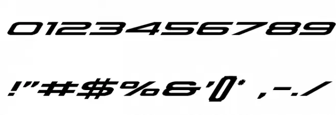 Grand Sport Italic Font OTHER CHARS