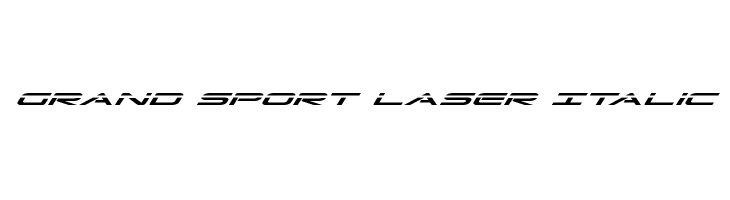 Grand Sport Laser Italic  免费字体下载