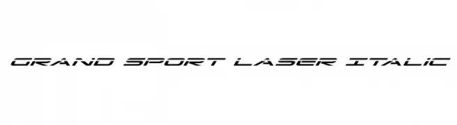 Grand Sport Laser Italic  تنزيل الخطوط