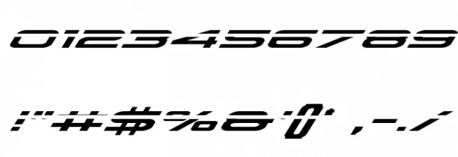 Grand Sport Laser Italic Font OTHER CHARS