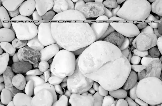 Grand Sport Laser Italic Font examples