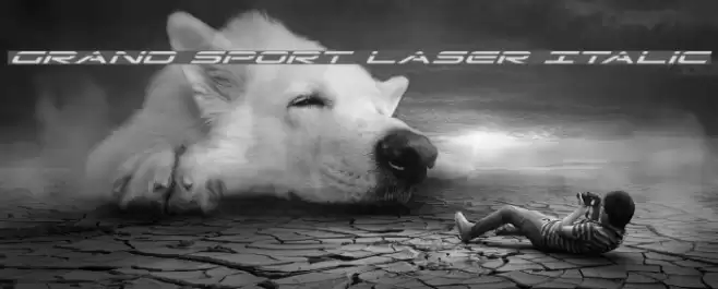 Grand Sport Laser Italic Font examples