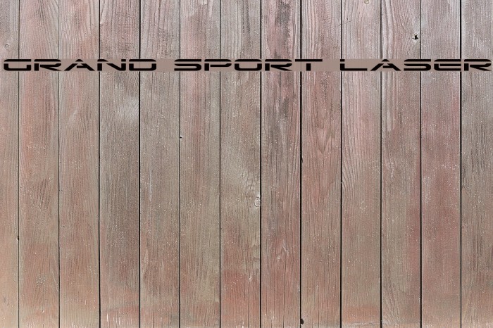 Grand Sport Laser Шрифта examples