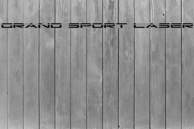 Grand Sport Laser Font examples
