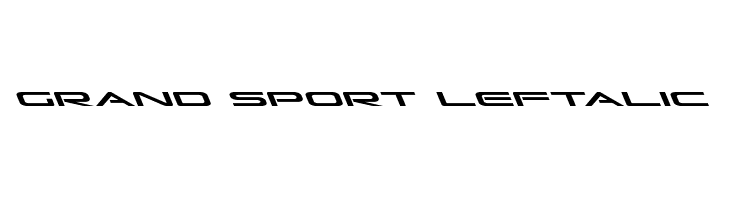 Grand Sport Leftalic  font caratteri gratis