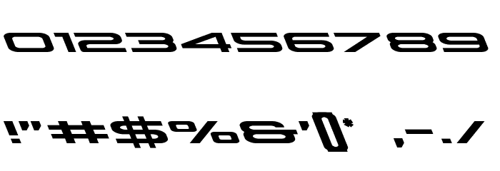 Grand Sport Leftalic Font OTHER CHARS