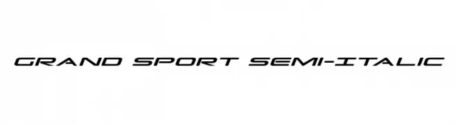 Grand Sport Semi-Italic  Frei Schriftart Herunterladen