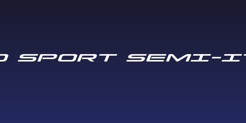 Grand Sport Semi-Italic Social Header