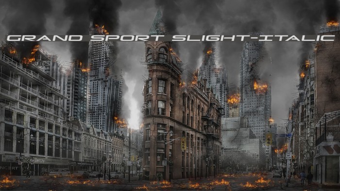 Grand Sport Slight-Italic Example 3