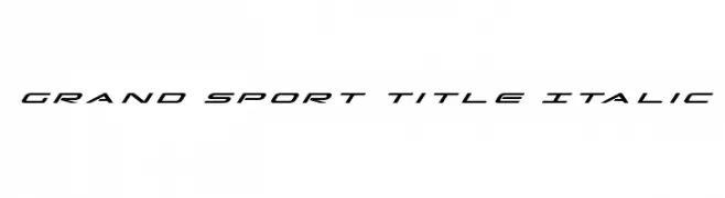 Grand Sport Title Italic  Frei Schriftart Herunterladen