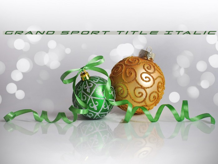 Grand Sport Title Italic Example 3