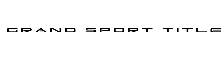 Grand Sport Title  les polices de caractères gratuit tlcharger