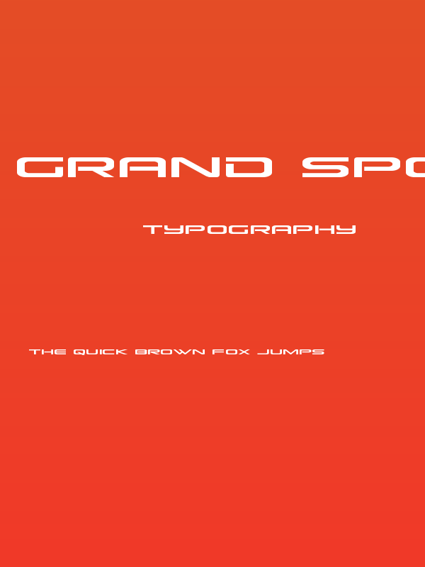 Grand Sport Poster