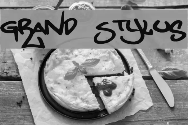 Grand Stylus Font examples