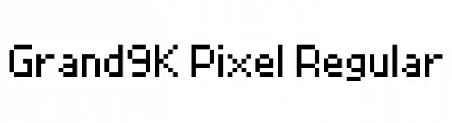 Grand9K Pixel Regular  Free Fonts Download