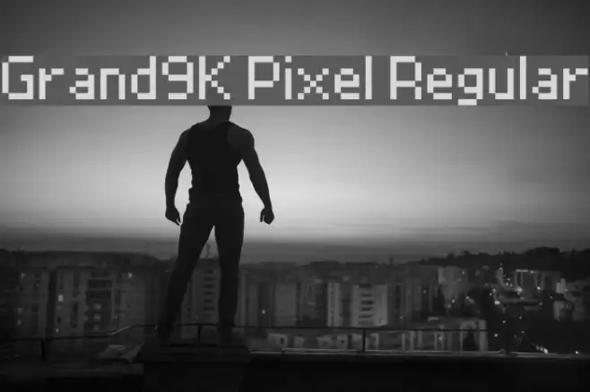 Grand9K Pixel Regular Font examples