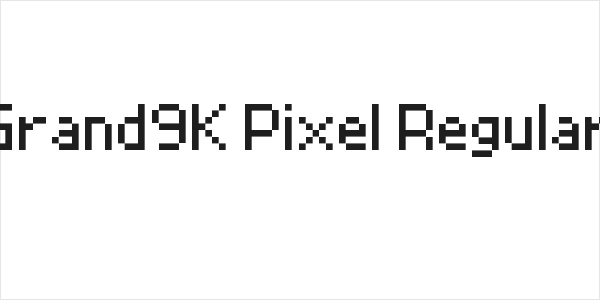 Grand9K Pixel Regular Logo