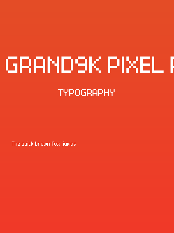 Grand9K Pixel Regular Poster