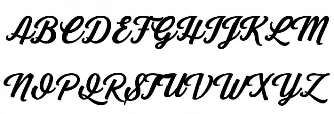 GrandAventure フォント 大文字
