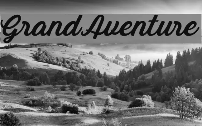 GrandAventure 字体 examples