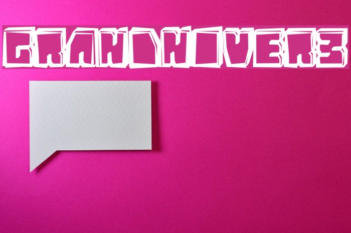 GrandNover3 Font examples