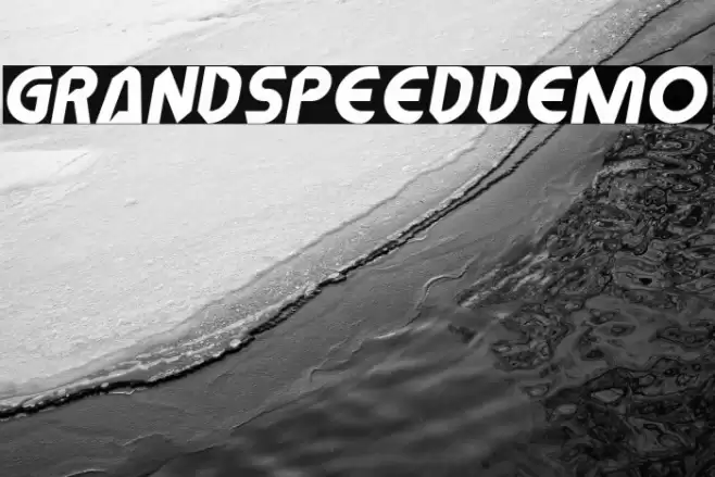 GrandSpeedDemo Шрифта examples