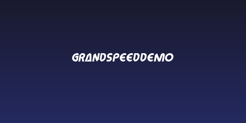 GrandSpeedDemo Social Header