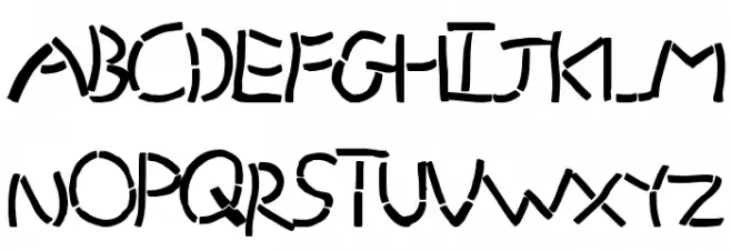 GrandStencil خط أحرف كبيرة
