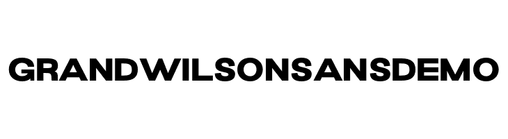GrandWilsonSansDEMO  font caratteri gratis