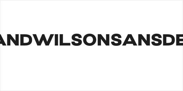 GrandWilsonSansDEMO Logo