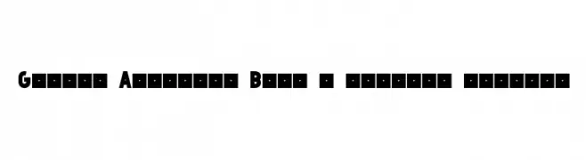 Grande Andretti Bold - limited charset  免费字体下载