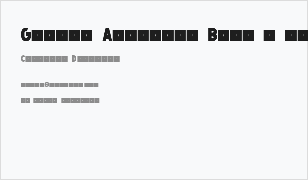 Grande Andretti Bold - limited charset Business Card