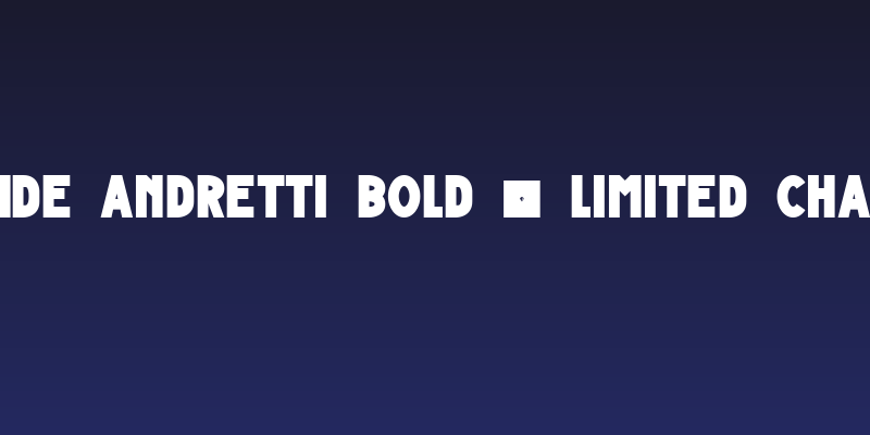 Grande Andretti Bold - limited charset Social Header