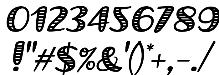 Grande October Four Italic Font OTHER CHARS