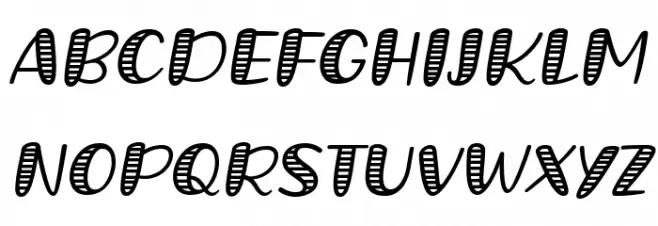 Grande October Four Italic फ़ॉन्ट अपरकेस