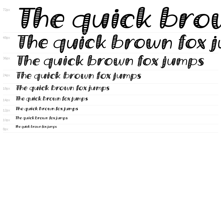 Grande October Four Italic Waterfall