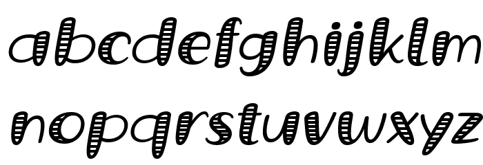 Grande October Four Italic Font LOWERCASE