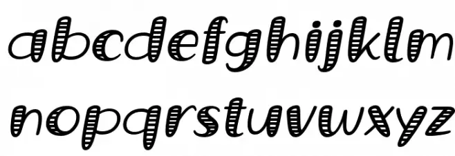 Grande October Four Italic Font LOWERCASE