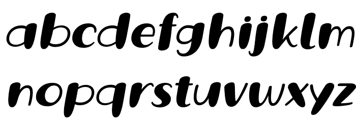 Grande October Three Italic Font LOWERCASE