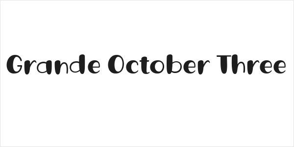 Grande October Three Logo