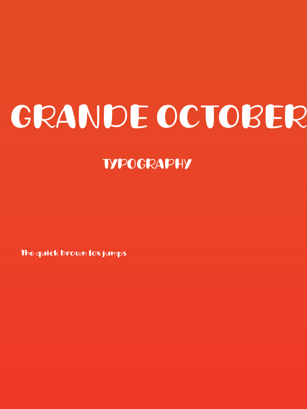Grande October Three Poster